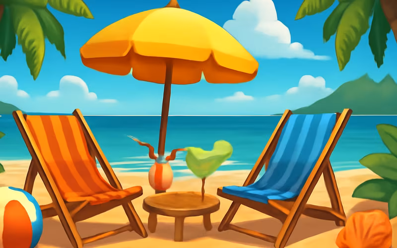 Celebração de verão com cores douradas